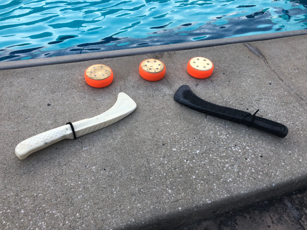 underwater hokey equipment